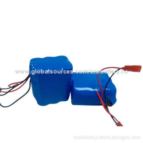 Lithium Battery Packs with 11.1V, Voltage and 4,400mAh Capacity, Used for Solar System and LED Light
